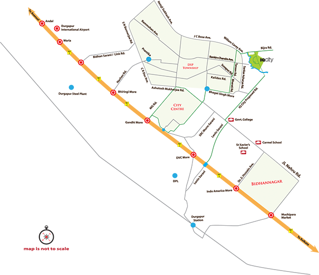 Iq City location Map